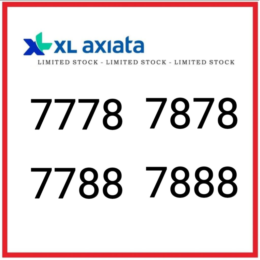 kartu perdana nomor cantik xl 7778 7788 7878 7888