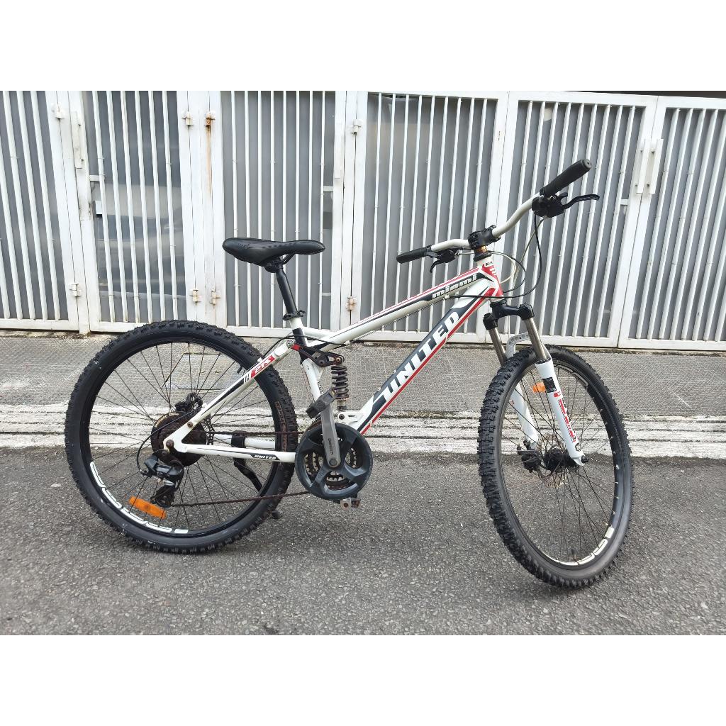 Sepeda MTB United Miami Fx07, 26", full suspensi, mantab