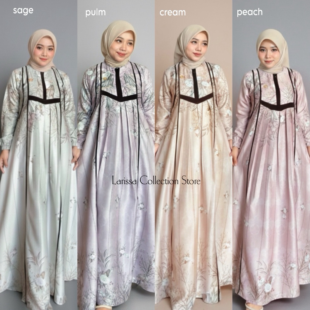 Aletta Lionel Richie - Gamis Model Terbaru Bahan Lionel Richie Busui Wudhu Friendly