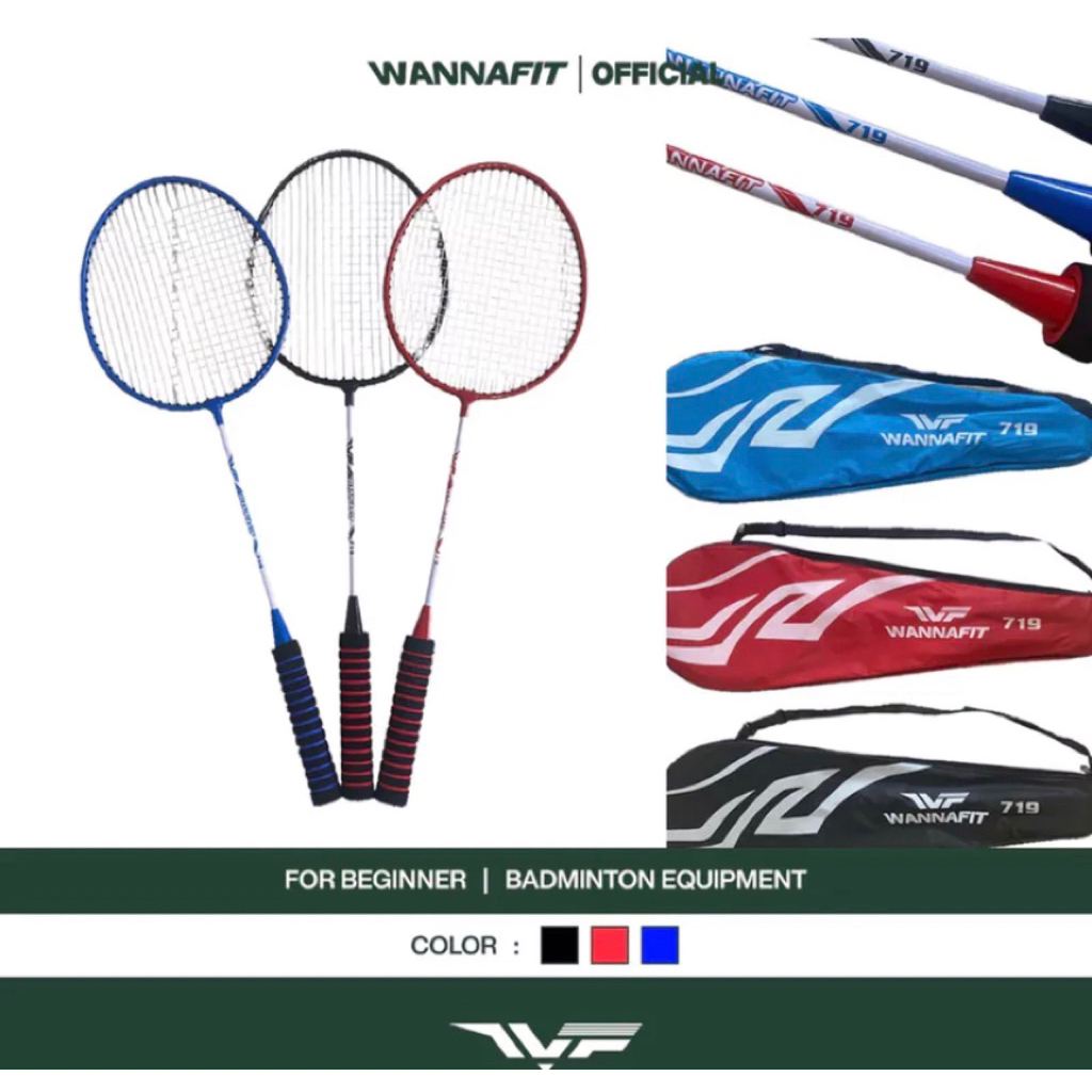 WANNAFIT RAKET BADMINTON ISI SEPASANG || raket badminnton wannafit isi 2 (sepasang) badminton badbin