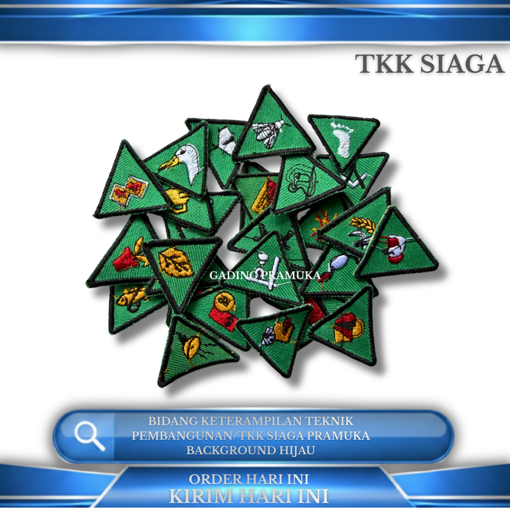 TKK siaga Bidang keterampilan,teknik pembangunan/TKK Siaga pramuka background hijau