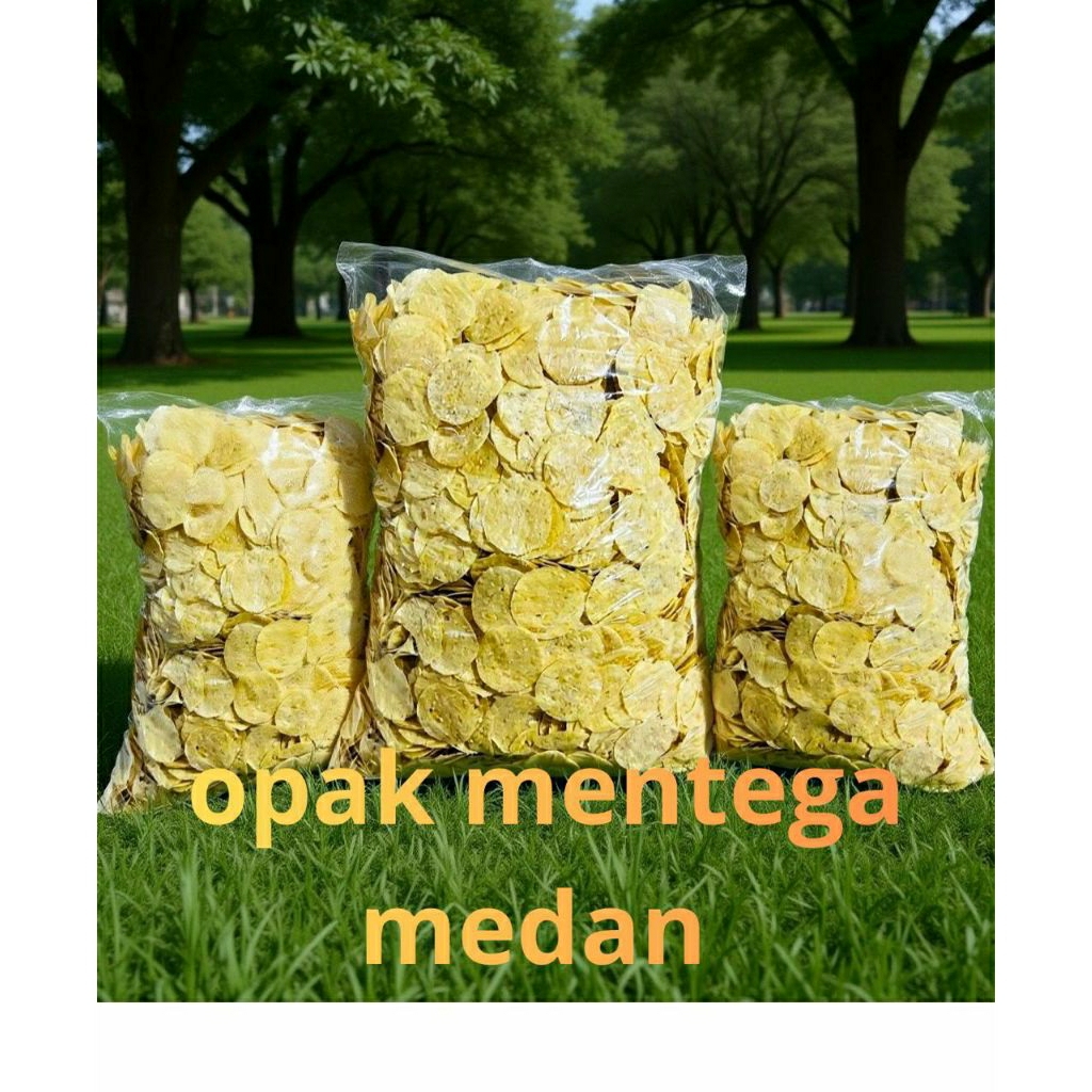 Opak Medan singkong mentega (mentah)