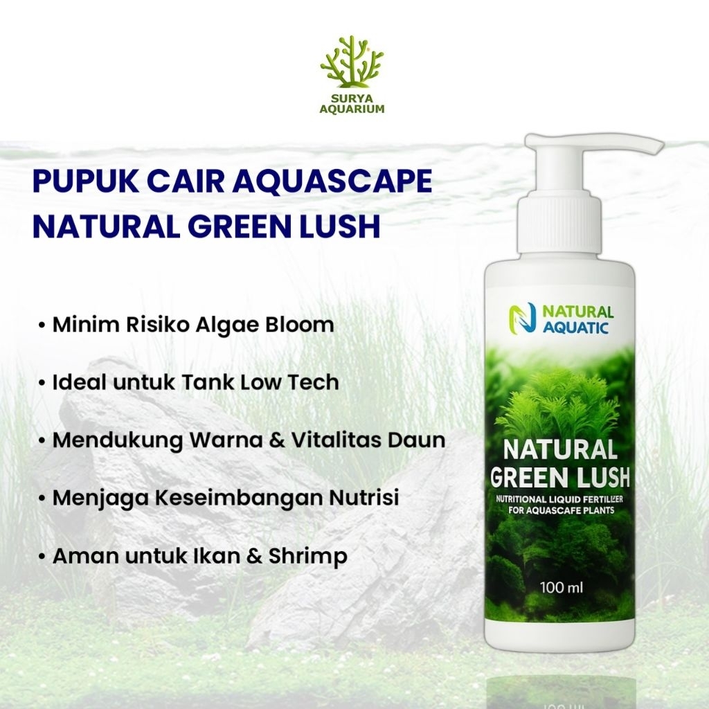 Pupuk Cair Aquascape Green Lush 100 Ml - Pupuk Cair Aquascape