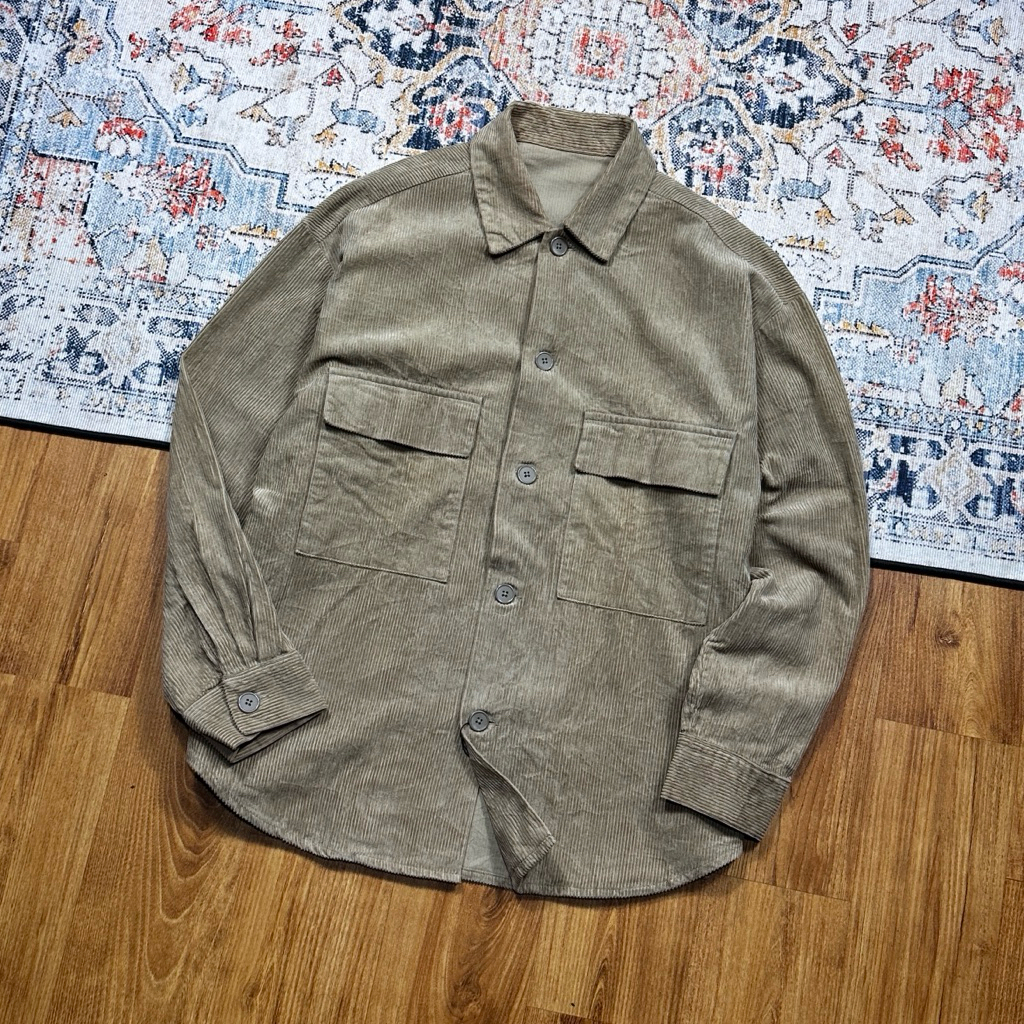 GU CORDUROY OVER FIT SHIRT SECOND