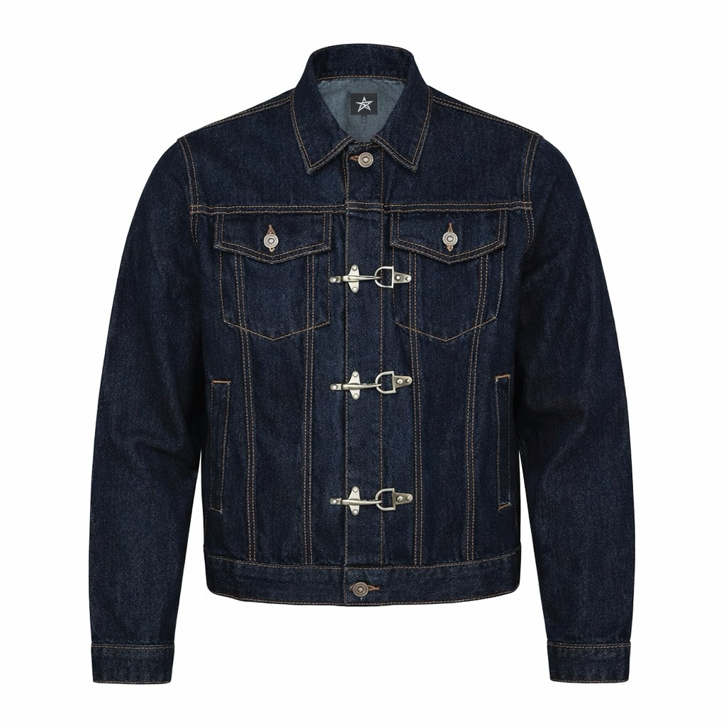 BIG SALE JAKET DENIM WASH (BAHAN TEBAL) FIREMAN CLASP BECKMAN SERIES JAKET FIREMAN CLASP