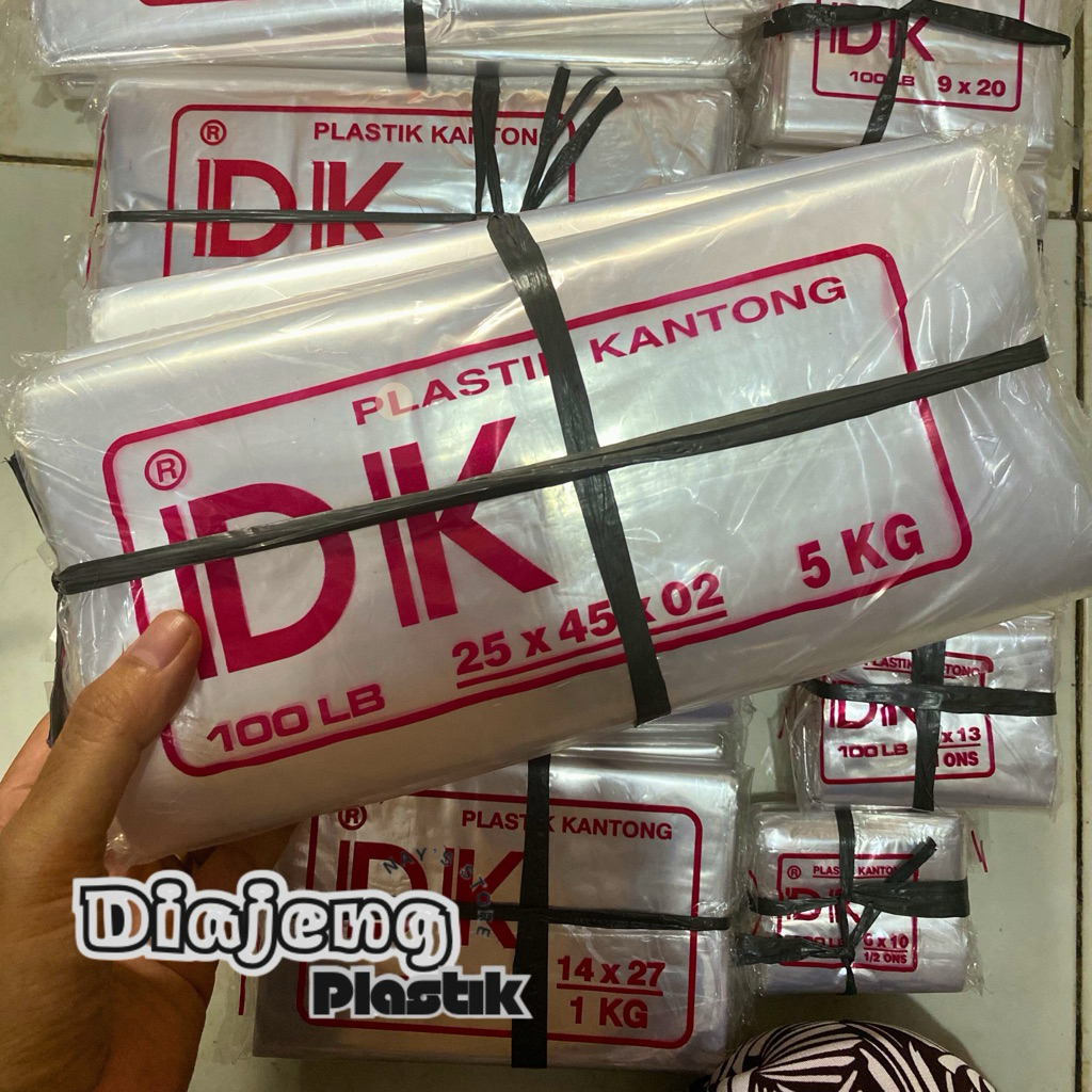 Plastik DK 5 KG (1 ikat 5 pak) - Bening, Tahan Panas, Tidak Mudah Sobek