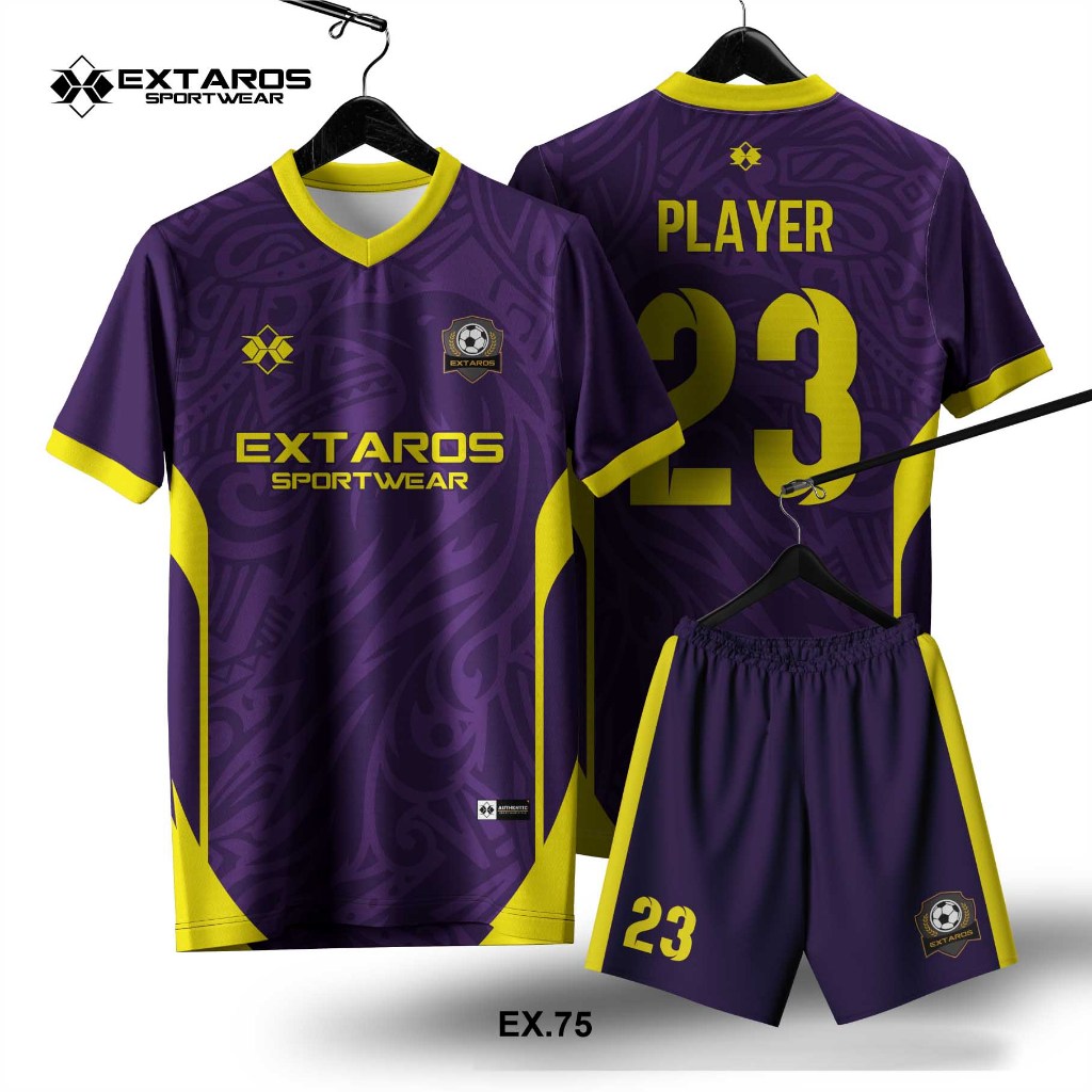 Jersey Futsal Custom Printing Bahan Milano Bisa Team Satuan Ungu