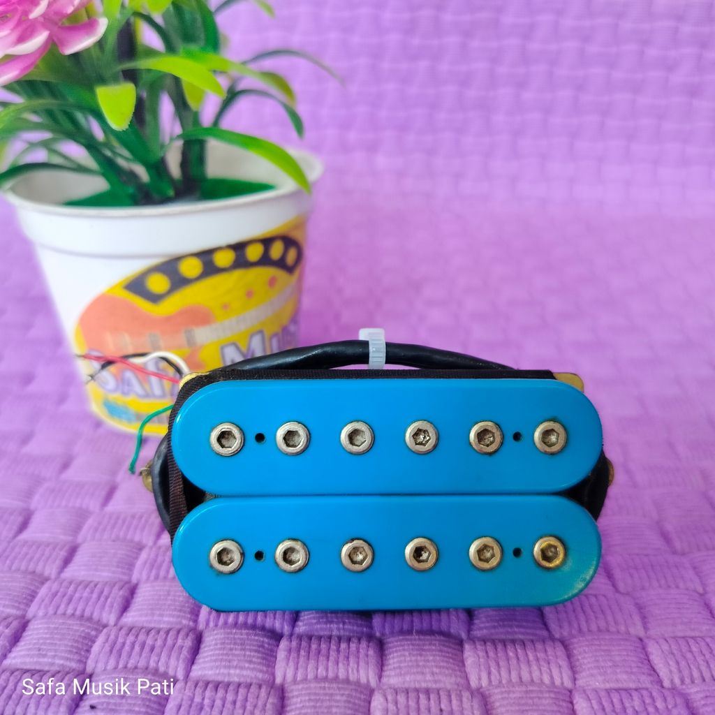 DiMarzio DP153 Copotan Ibanez JS100 USA, Pickup Normal, No Minus, posisi Neck, Ori, Kabel Panjang