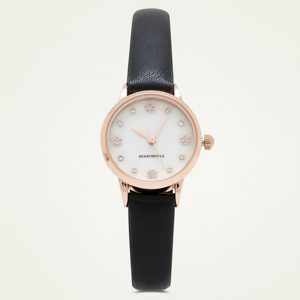 Berrybenka - Jam Tangan Kulit Wanita Sofia Cherry Pearl Watches