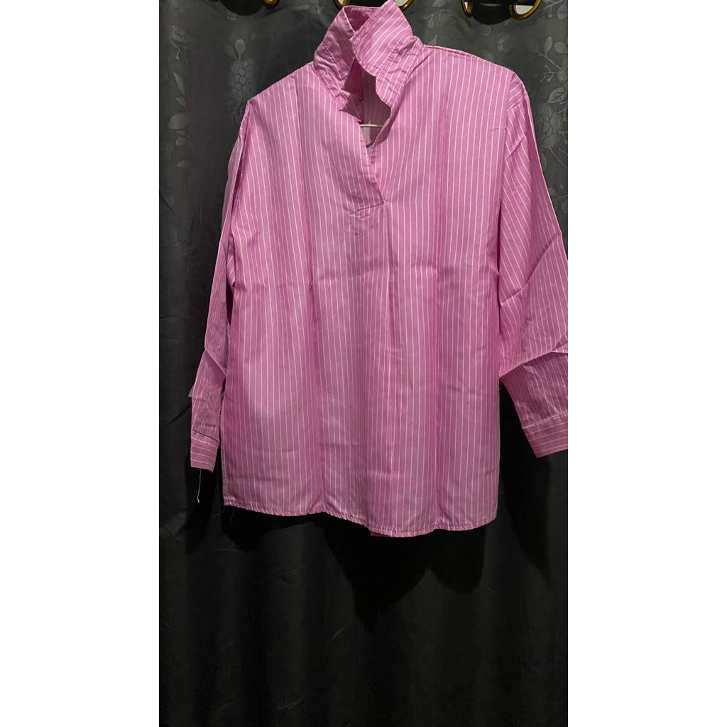 KEMEJA SALUR PINK PRELOVED