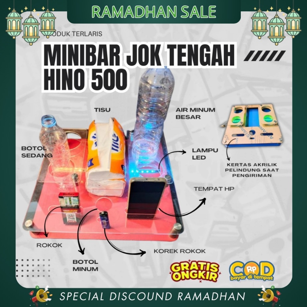 MINIBAR JOK TENGAH fuso, hino 500 universal