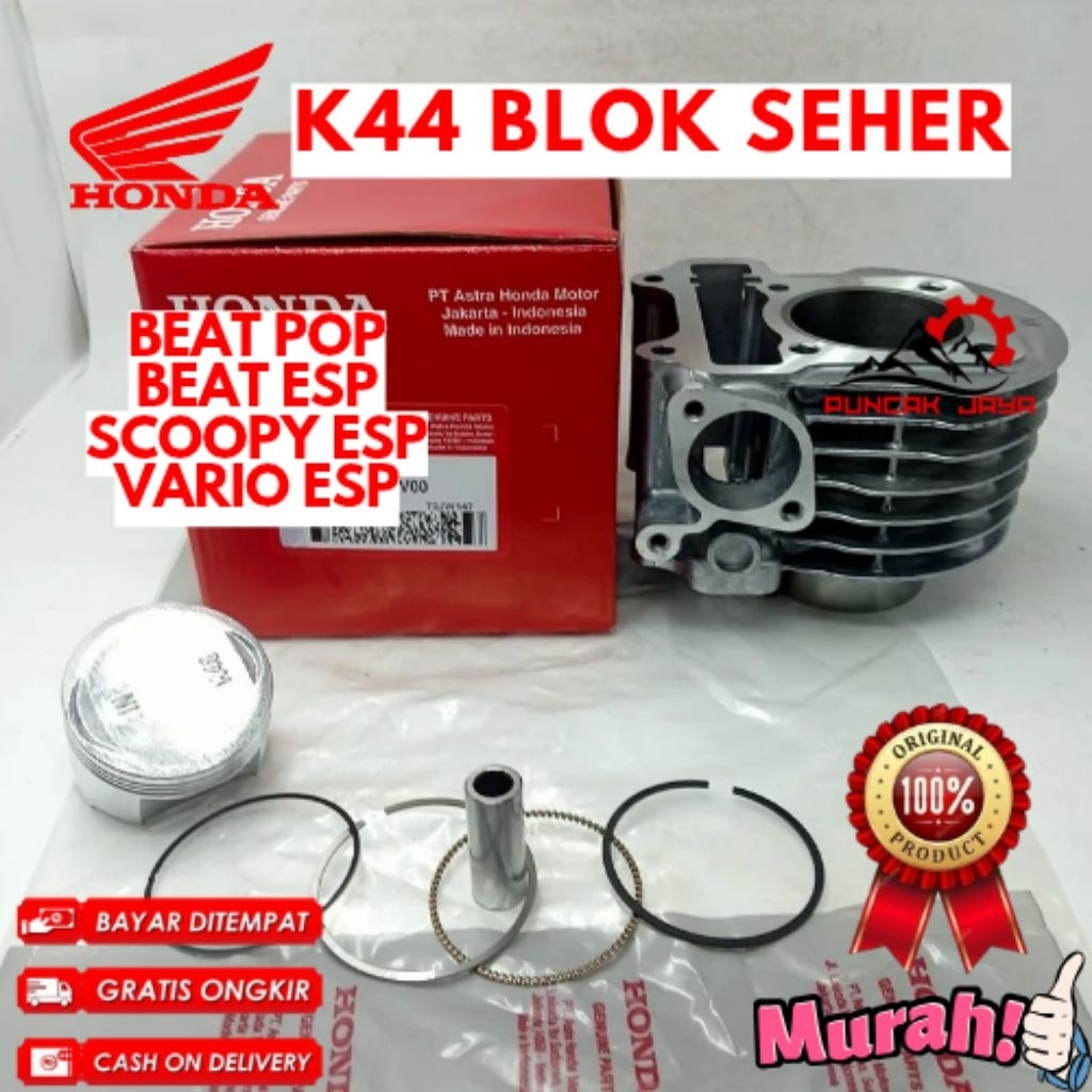 BLOK SEHER ORIGINAL HONDA KODE K44, BLOK SEHER BEAT POP, BLOK SEHER BEAT ESP, BLOK SEHER SCOOPY ESP,