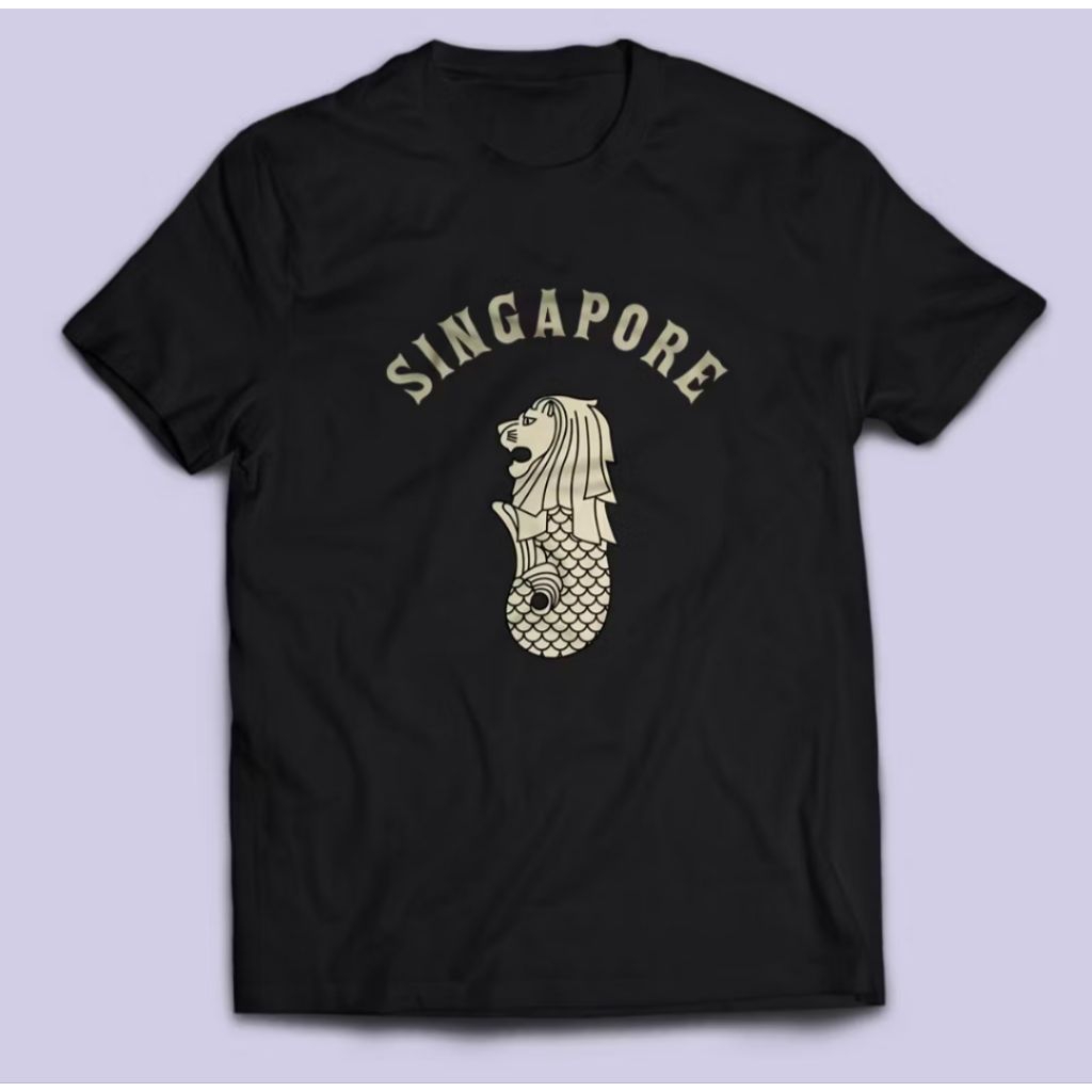 KAOS SINGAPORE SINGAPURA SIMBOL NEGARA SINGAPORE