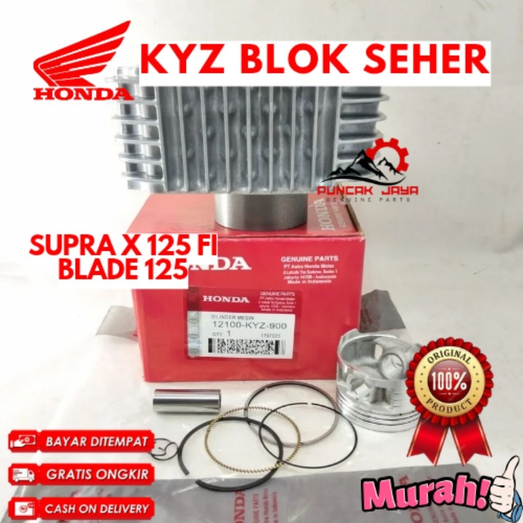 BLOK SEHER ORIGINAL HONDA KODE KYZ,  BLOK SEHER SUPRA X 125 FI, BLOK SEHER BLADE 125