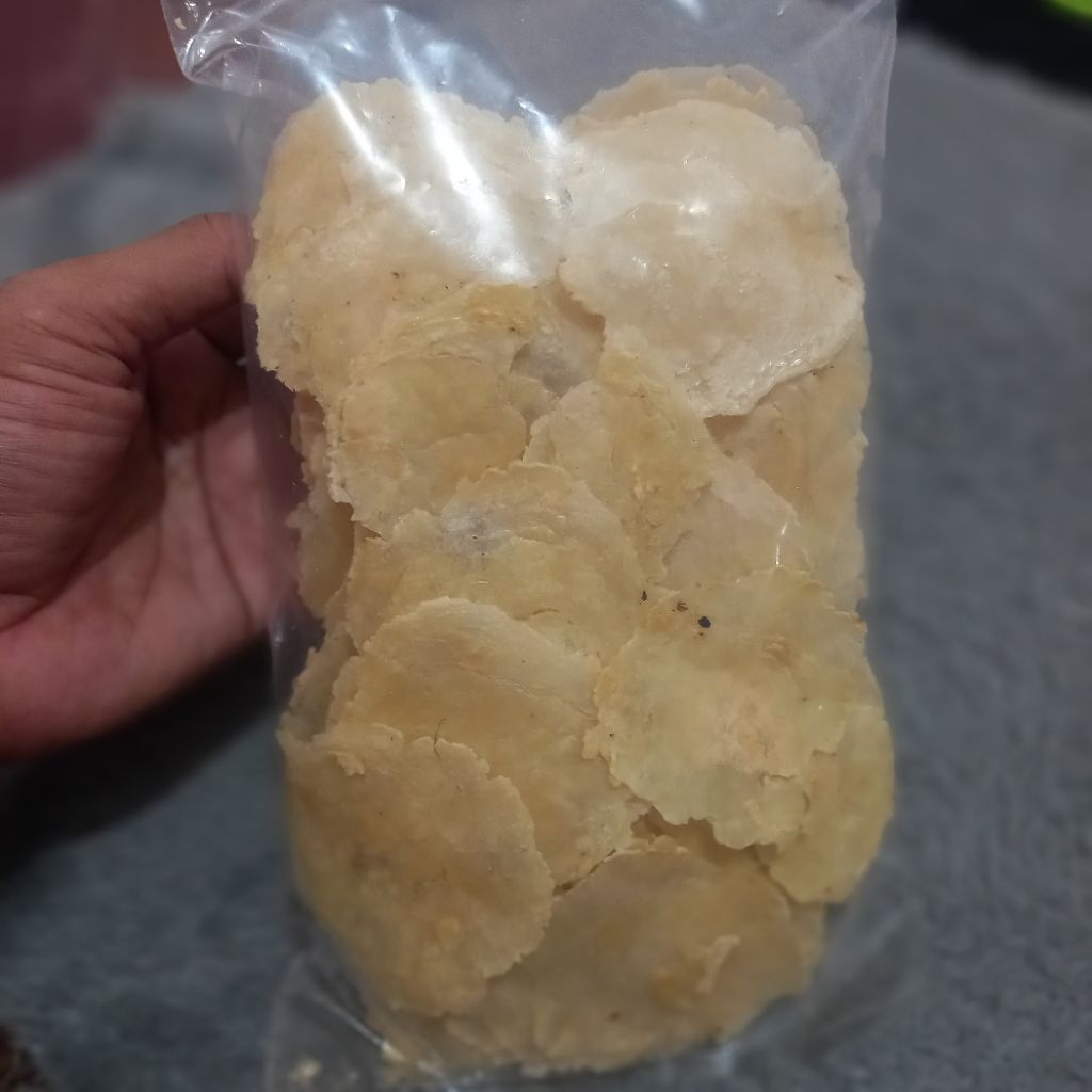 Emping Melinjo Asli Kebumen  - Asin Gurih, Tanpa Bahan Tambahan