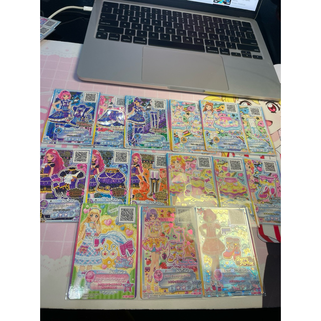 Aikatsu stars kartu card Yume Laura ako mahiru Hime Elza Tsubasa Kirara Spice Chord FuwaFuwa Dream P