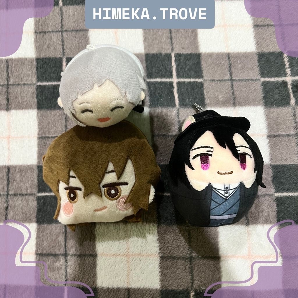 Bungou Stray Dogs Plush & Pouch Collection – Dazai Mofumofu Coin Pouch, Mochi Atsushi, Fuwa Dazai (F