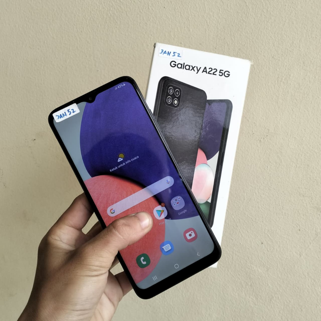 Samsung Galaxy A22 5G Super Amoled 90Hz RAM 6GB Internal 128GB ex Samsung Indo