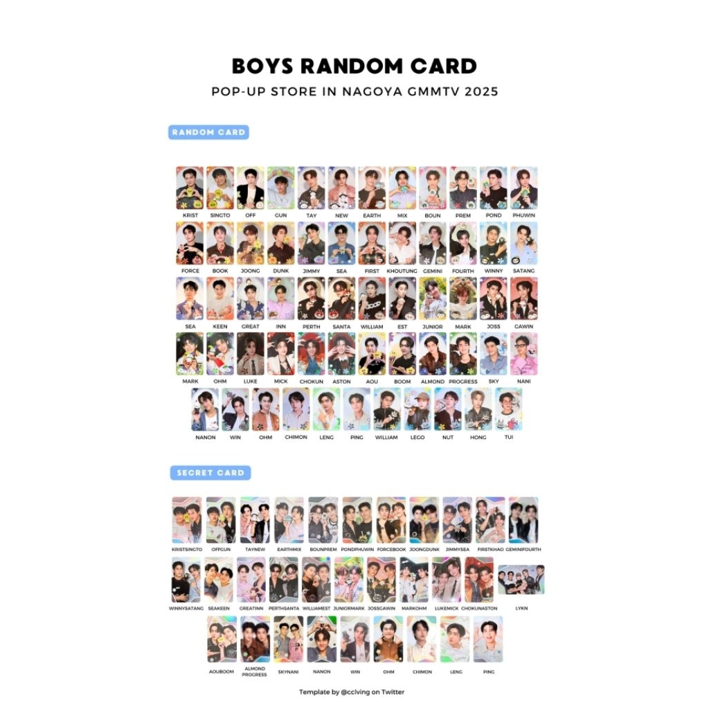 Photocard Gmmtv Popstore in Nagoya