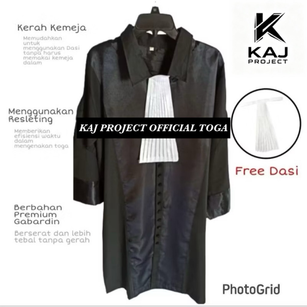 Toga Advokat / Toga Pengacara / Jubah Toga Lawyer Advokat 100% ORIGINAL BEST QUALITY