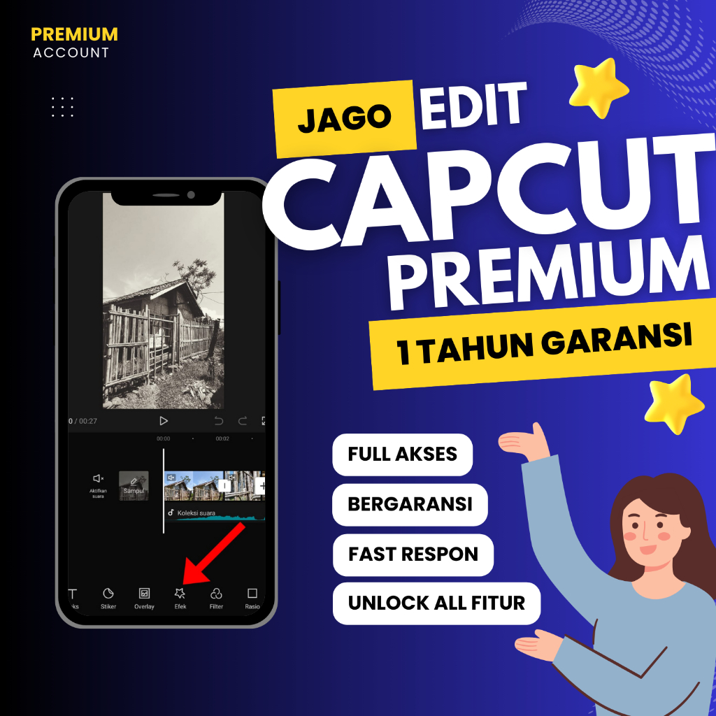 Jago Template 2000++ Capcut Pro 1 Tahun Bergaransi Full Akses