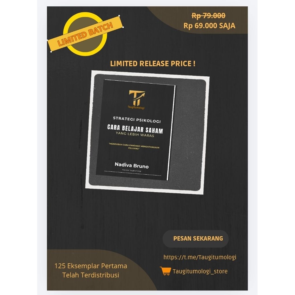 Buku Psikologi Saham – Taugitumologi by Nadiva Bruno (Strategi & Mindset Trading)