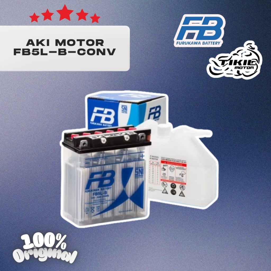 AKI FURUKAWA BATTERY FB5L-B-CONV 12V - 5 Ah