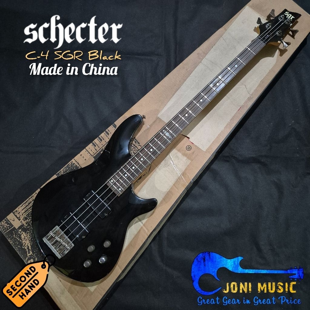 Bass Schecter C-4 SGR Black Original