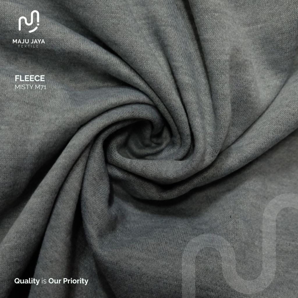 MAJU JAYA TEXTILE - Kain Fleece PE Misty M71 / Bahan Jaket Fleece Polyester Misty M71