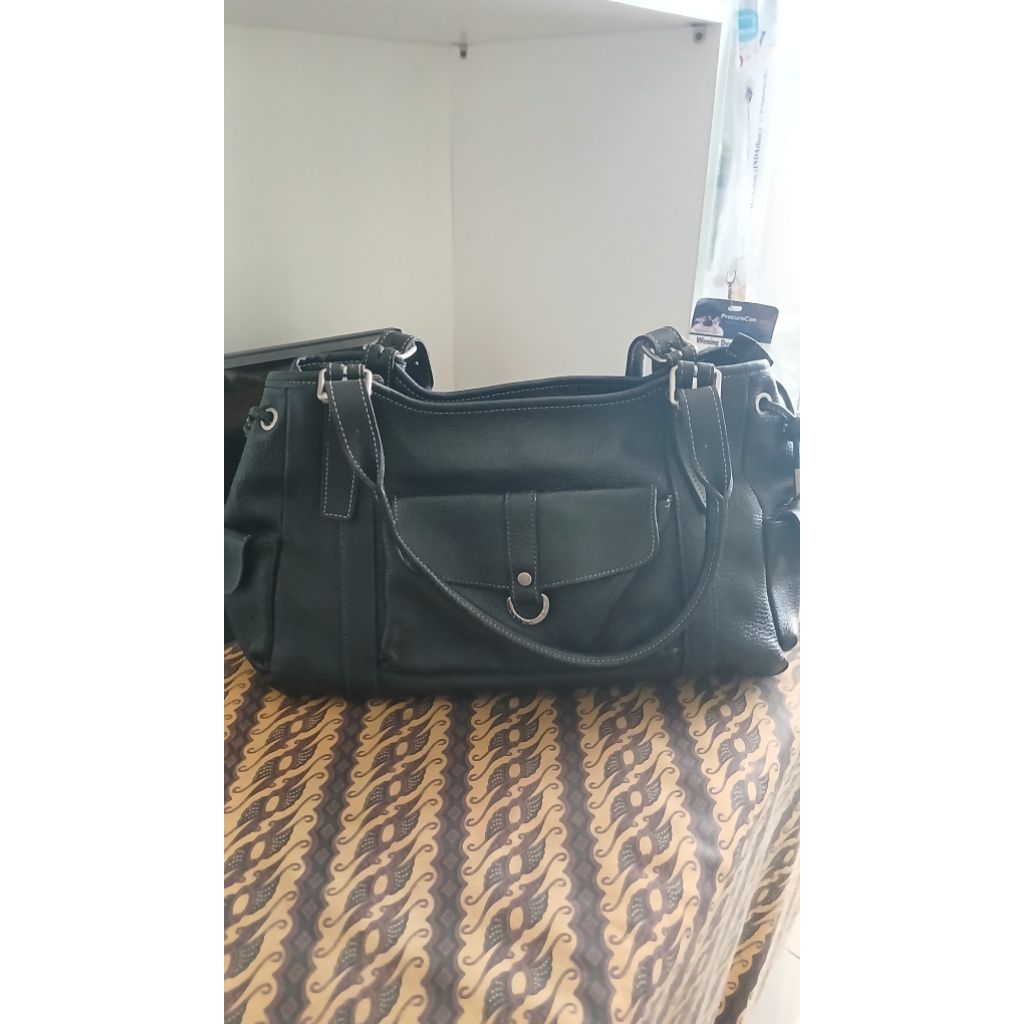 Preloved tas Lancaster shoulder bag kulit