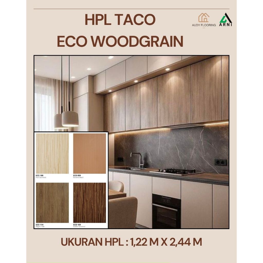 HPL ECO  WOODGRAIN by TACO Pelapis Furniture
