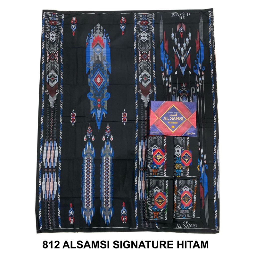 grosir sarung al - samsi hitam series