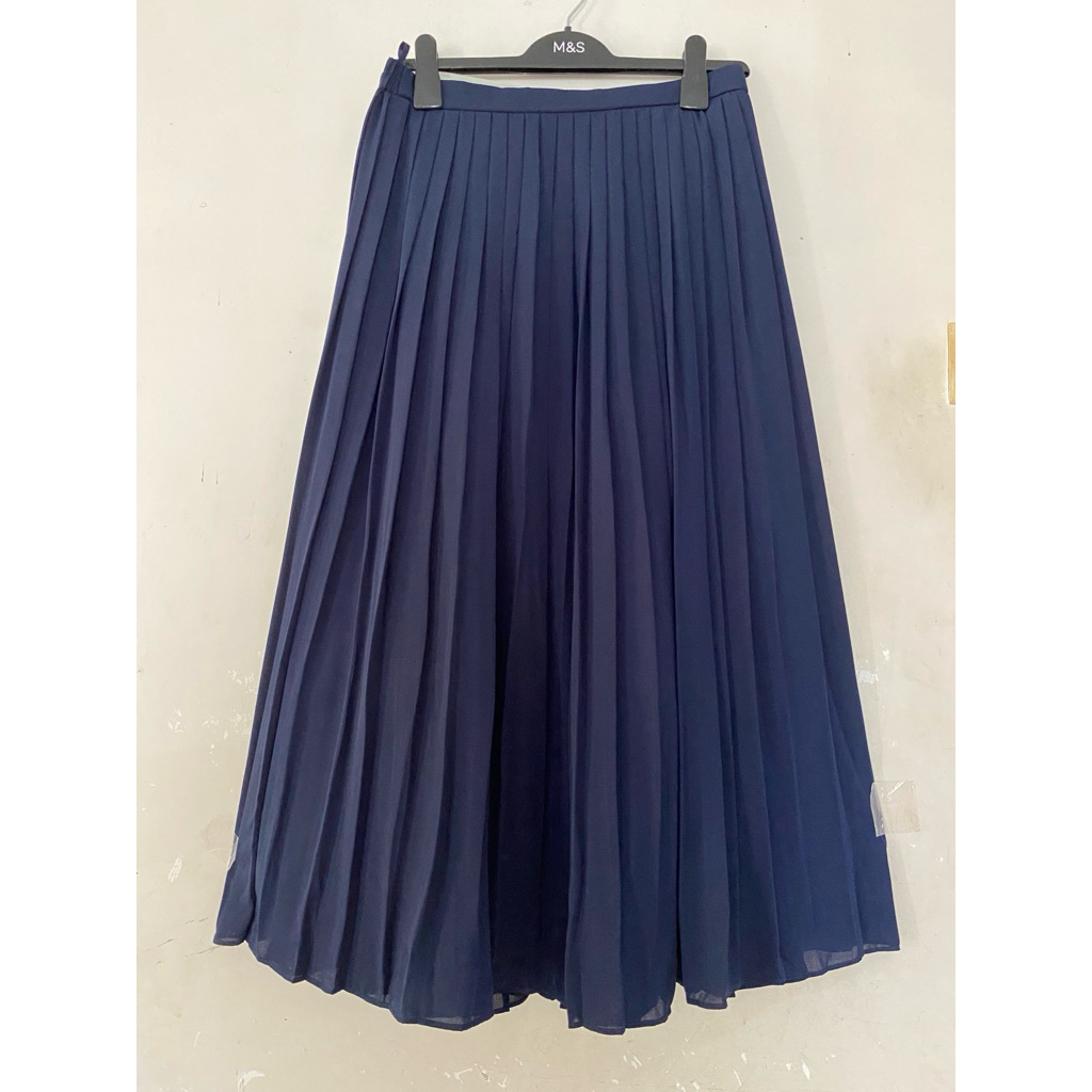 rok plisket Uniqlo  Navy