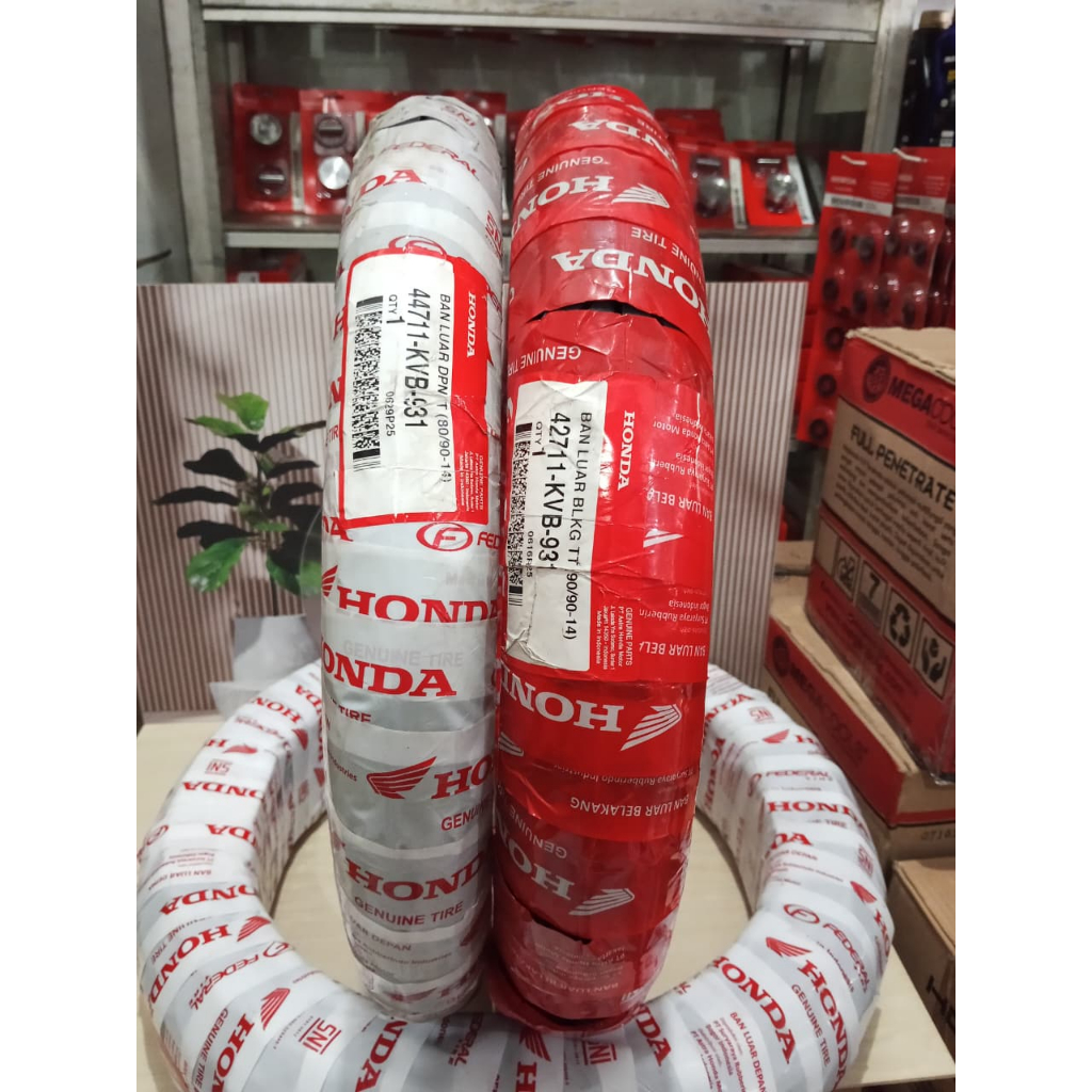 Ban Luar Federal Honda TubeType 80/90 Ring 14 90/90 Ring 14 Ban Depan Belakang Matic Beat,Vario,Scoo