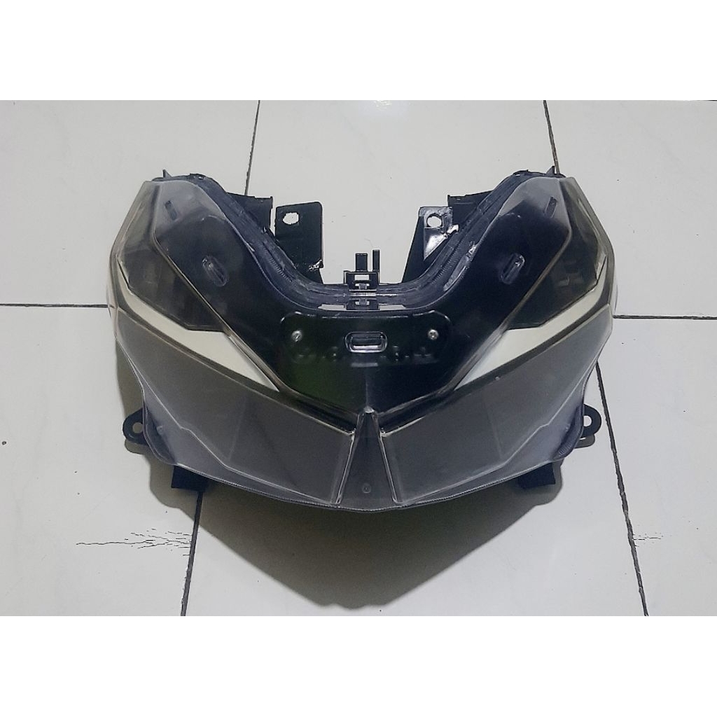 headlamp lampu depan honda vario led old 125/150 custom black and white set