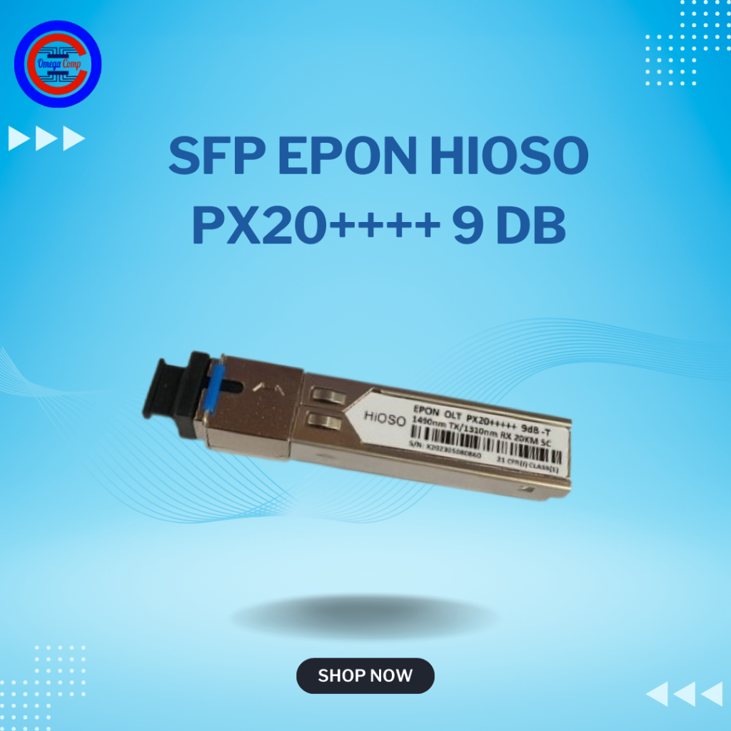 SFP Epon Hioso OLT PX20++++ 9 dB