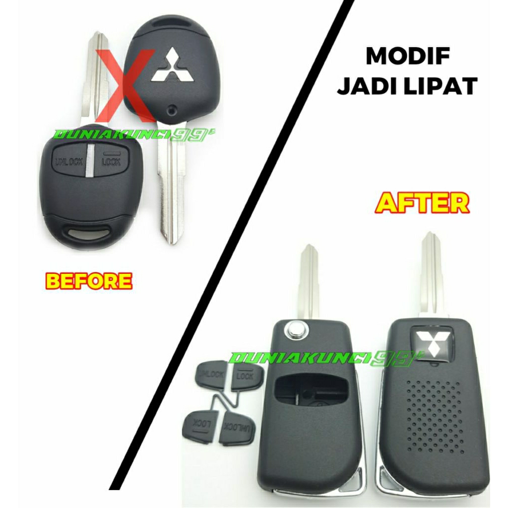 Casing Kunci Remot Model Lipat Pajero. Triton. L200 . Mitsubishi Pajero . Mitsubishi Triton. Mitsubi