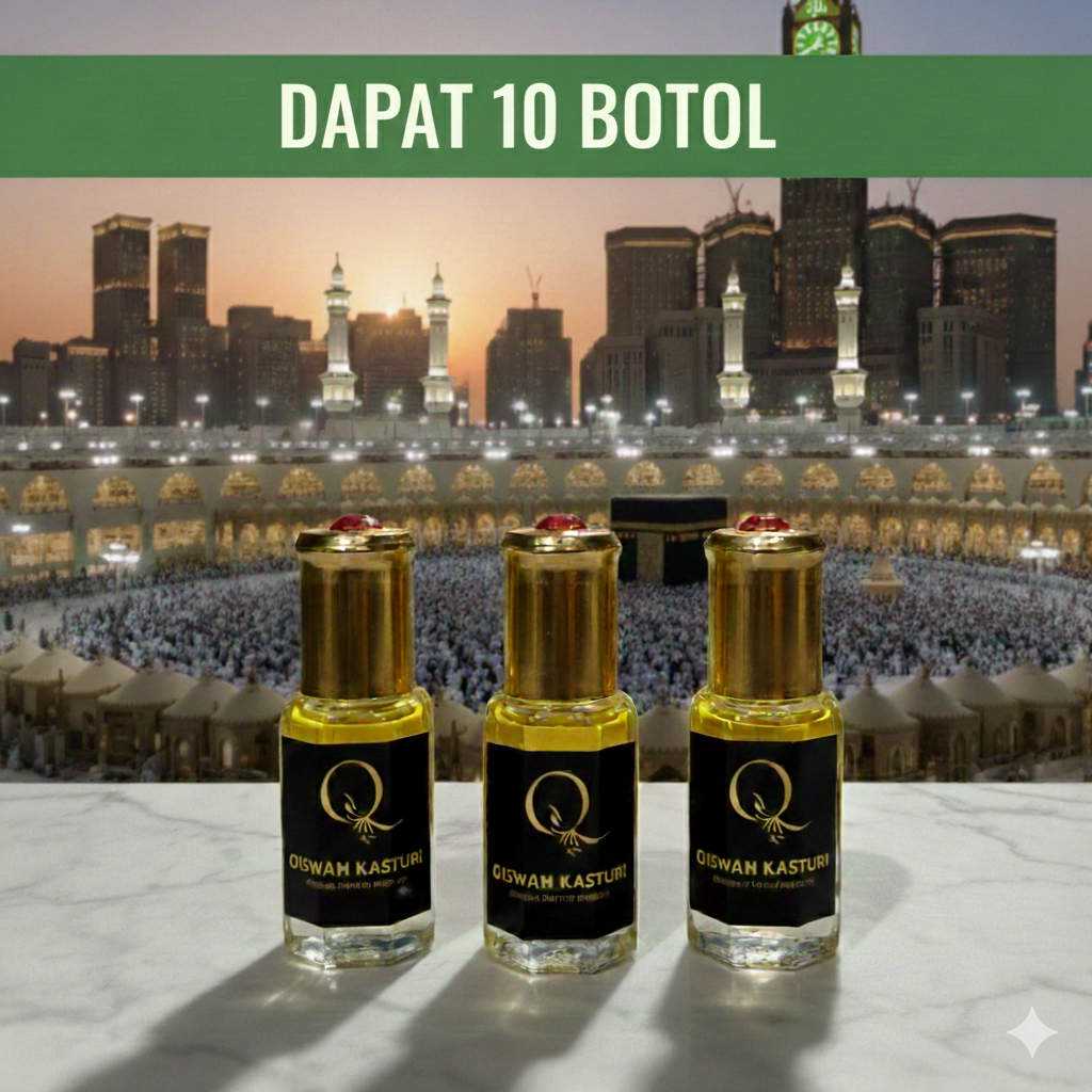 DISKON 50 %  PARFUM ALAMI KASTURI KIJANG KISWAH KASTURI   TAHAN LAMA PARFUM PRIA DAN WANITA