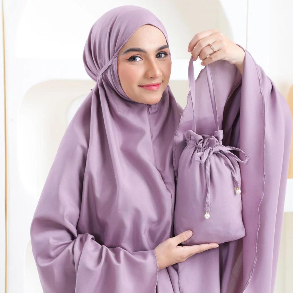PREMIUM - Mukenah Dewasa Mukena Katun Traveling Tas Kecil Premium - Mukena Dewasa Mukenah Dewasa Muk