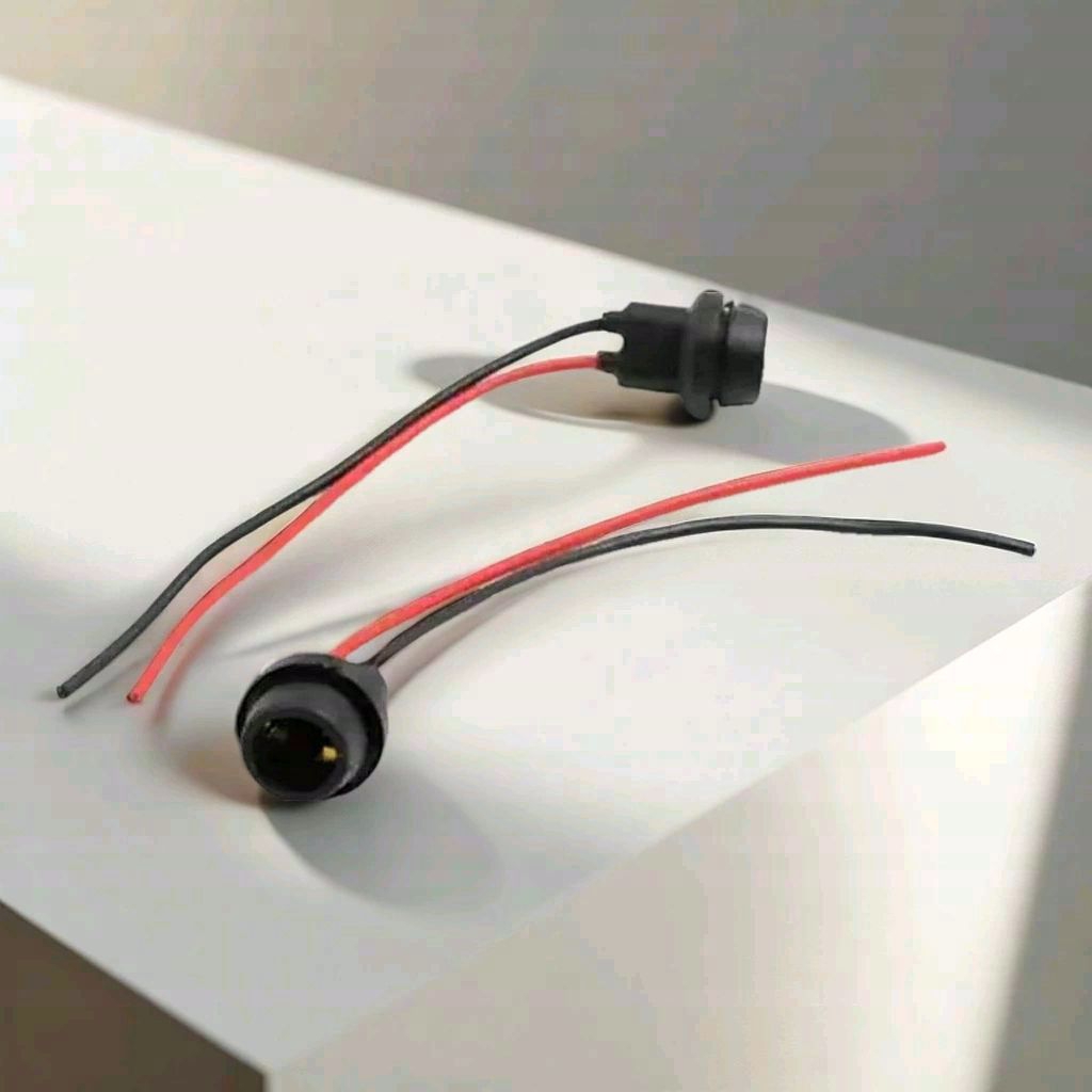 FITTING SOKET LAMPU T10 DOP LAMPU UNIVERSAL MOTOR MOBIL.