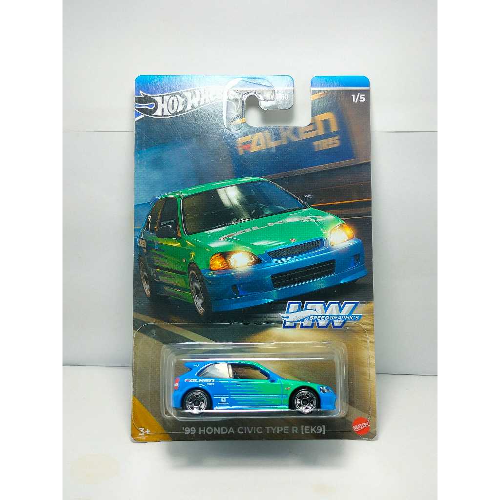 Hotwheels '99 Honda Civic Type R (EK9)