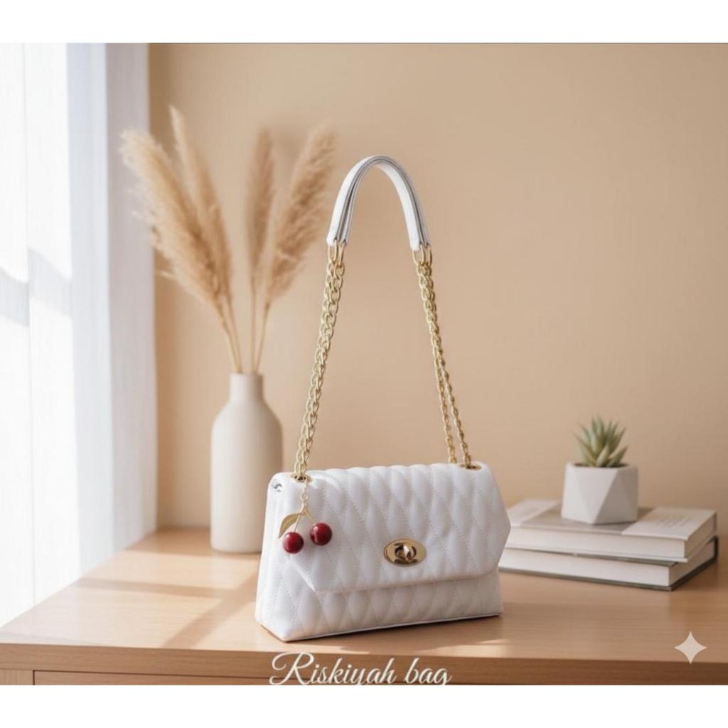 Shoulderbag Tas bahu dan selempang mini Tas wanita tali rantai kombinasi / tas tali rantai