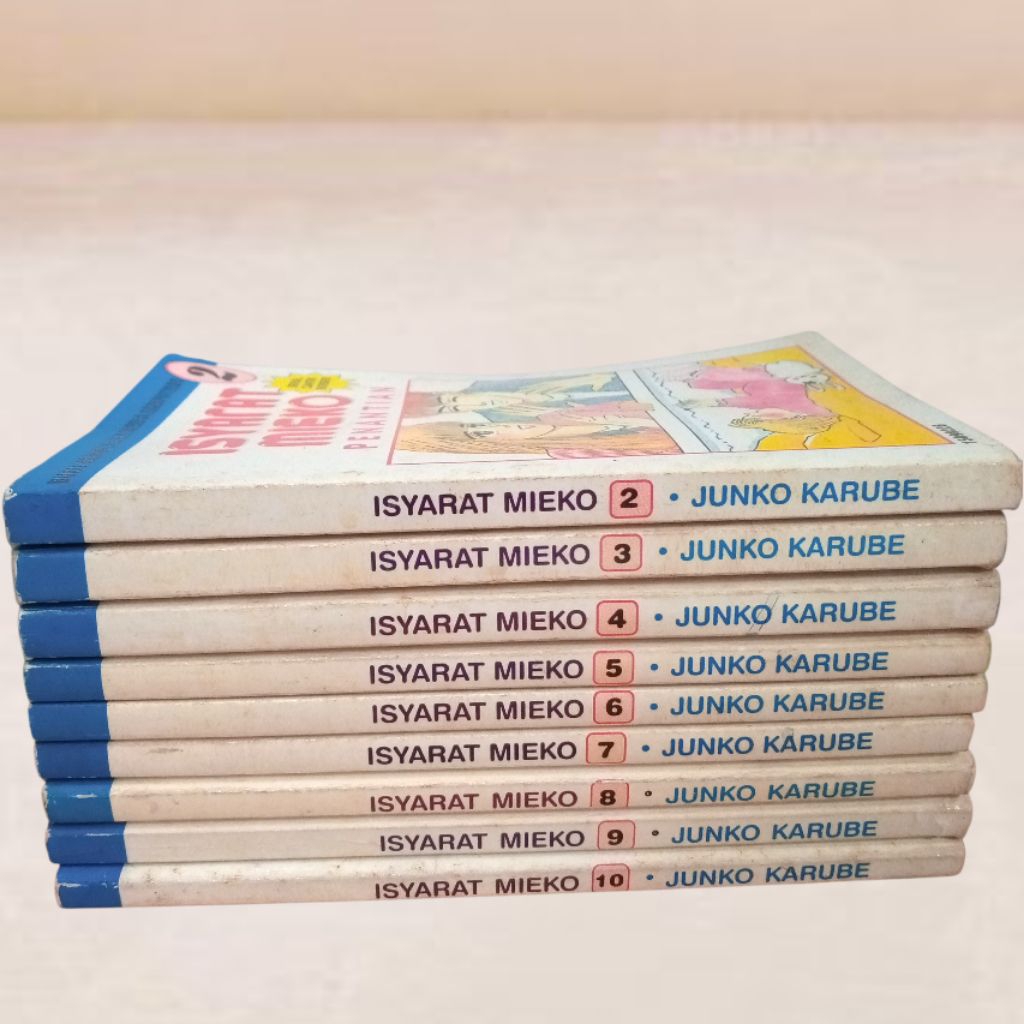 Komik isyarat mieko serial cantik berseri no 2 sd 10 minus no 1 Junko karube komik paketan komik ana