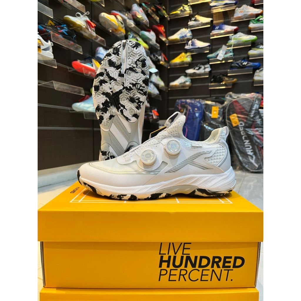 HUNDRED HYPERCOURT ADAPT BOA Sepatu badminton Hundred Hypercourt Adapt Boa Free kaos kaki + grip