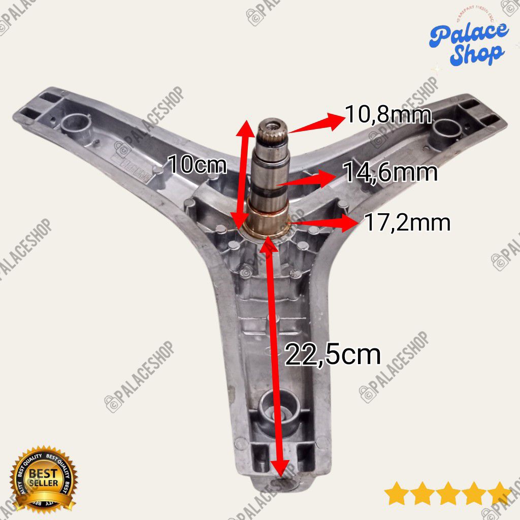 Spider Segitiga Baling Baling Krospis Mesin Cuci Denpoo DFL-1085G