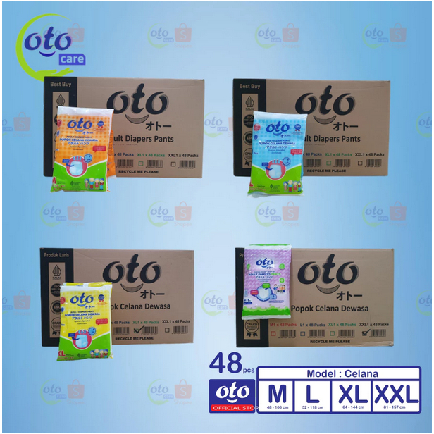 OTO Popok Celana Dewasa 1pcs - OTO Popok Celana Sachet M1 L1 XL1 - OTO Popok Celana