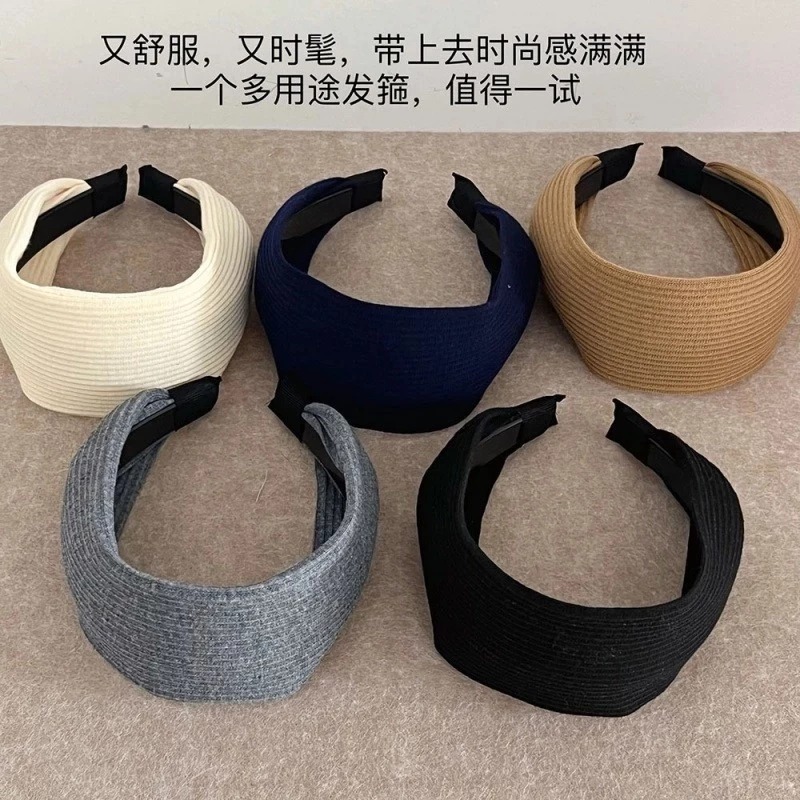 Bando Lebar Besar Korea Headband Wanita Bandana Fashion Aksesoris Rambut / Bando Bandana Korea Style