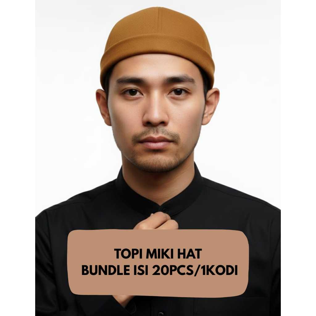[BUNDLE ISI 20 PCS/1 KODI] Topi Peci Miki Hat Pria Dewasa Polos Desain Elegan