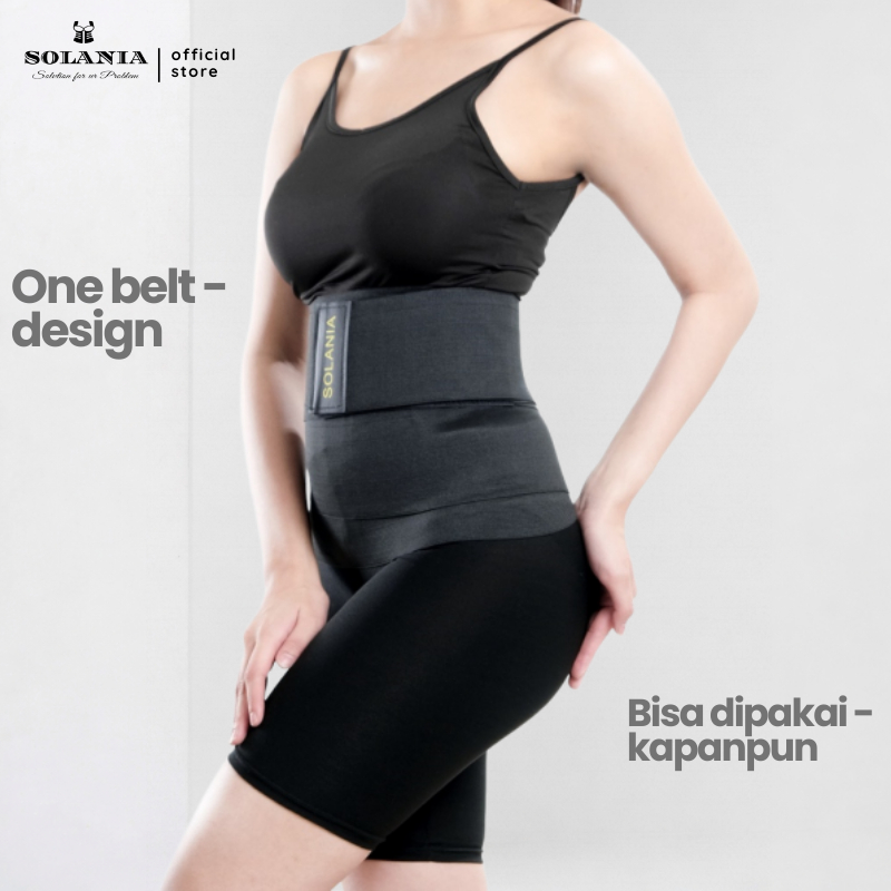 SOLANIA Korset Melahirkan Setelah Cesar Normal Corset Pelangsing Perut Buncit  Stagen Lilit Lahiran 