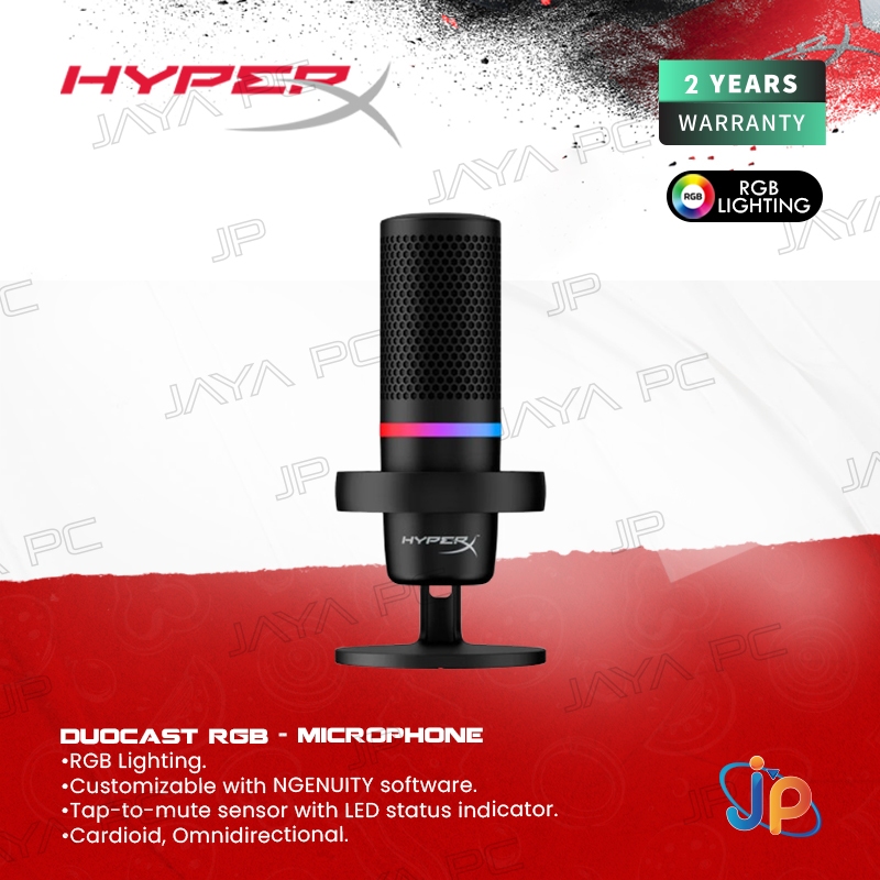 HyperX DuoCast RGB Gaming Microphone - USB Mikrofon
